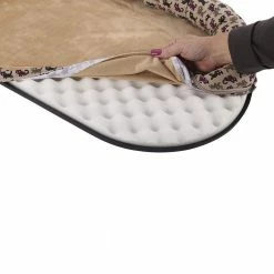 Kitty Sill Deluxe Medium Tan Kitty Print Window Sill Cat Seat with Bolster by K&H Pet Products -Cheap Bird & Wildlife Supplies Store k h pet products cat beds 100213044 44 1000