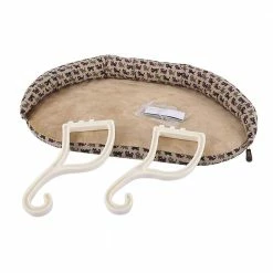 Kitty Sill Deluxe Medium Tan Kitty Print Window Sill Cat Seat with Bolster by K&H Pet Products -Cheap Bird & Wildlife Supplies Store k h pet products cat beds 100213044 4f 1000