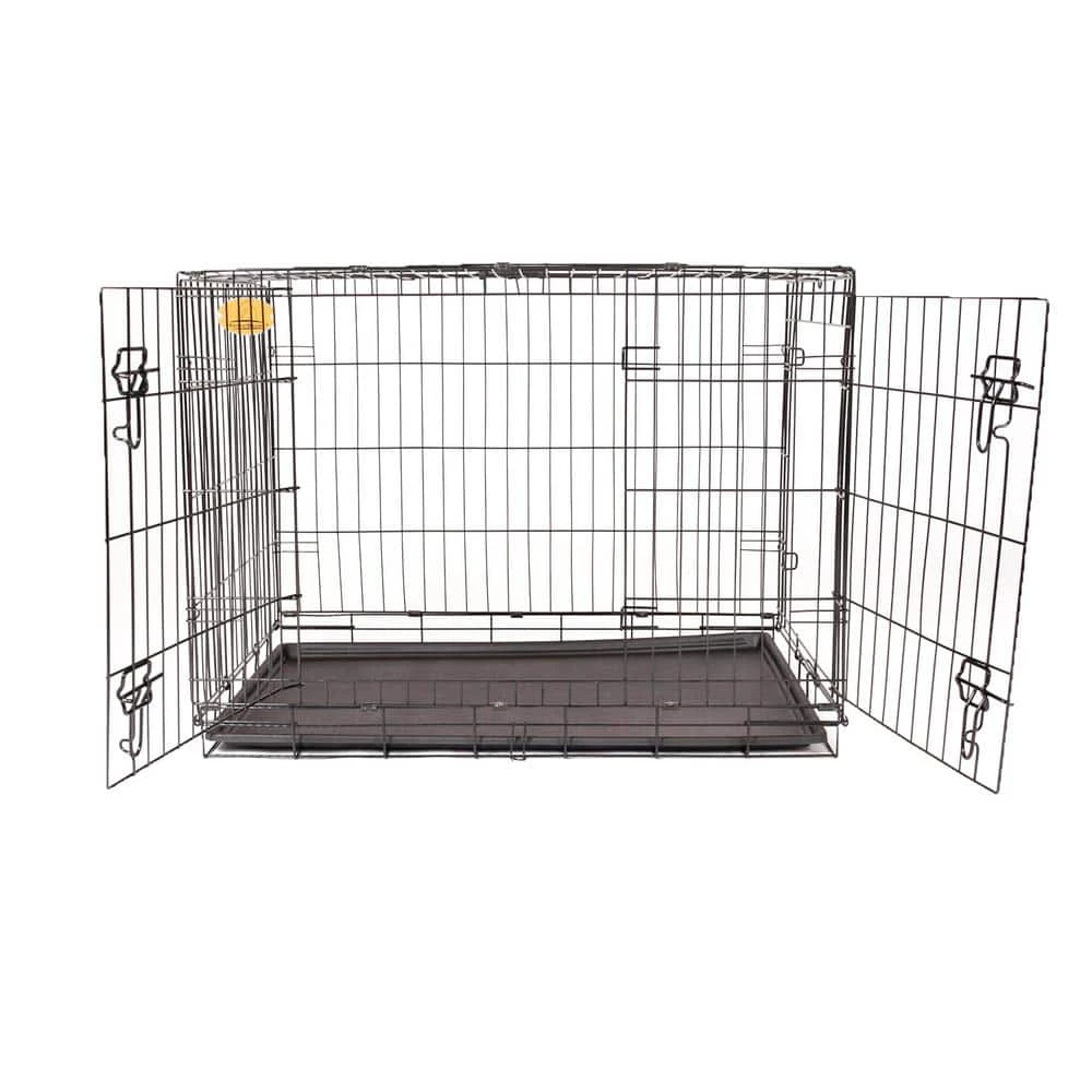 36 in. x 23 in. x 27 in. Medium Wire Dog Crate by KennelMaster 2 36 in. x 23 in. x 27 in. Medium Wire Dog Crate by KennelMaster - Image 2