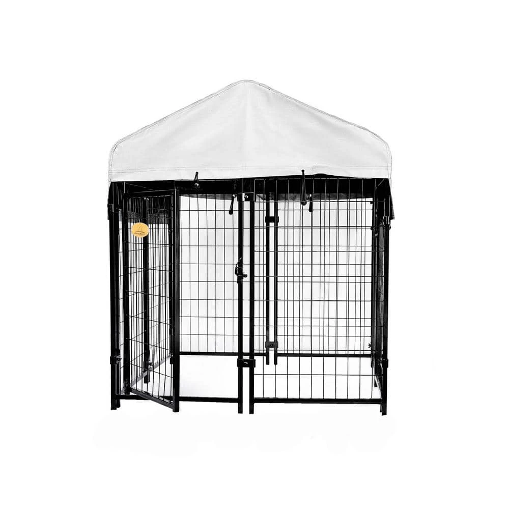 52 in. x 4 ft. x 4 ft. Welded Wire Dog Fence Kennel Kit by KennelMaster 2 52 in. x 4 ft. x 4 ft. Welded Wire Dog Fence Kennel Kit by KennelMaster - Image 2