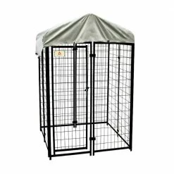 4 ft. x 4 ft. x 6 ft. Welded Wire Dog Fence Kennel Kit by KennelMaster -Cheap Bird & Wildlife Supplies Store kennelmaster dog kennels dk644wc 1f 1000