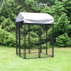4 ft. x 4 ft. x 6 ft. Welded Wire Dog Fence Kennel Kit by KennelMaster