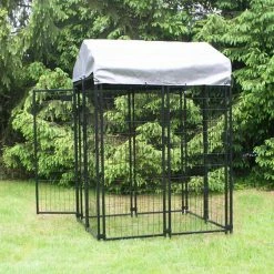 4 ft. x 4 ft. x 6 ft. Welded Wire Dog Fence Kennel Kit by KennelMaster -Cheap Bird & Wildlife Supplies Store kennelmaster dog kennels dk644wc c3 1000
