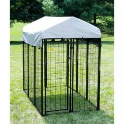 6 ft. x 4 ft. x 6 ft. Welded Wire Dog Fence Kennel Kit by KennelMaster
