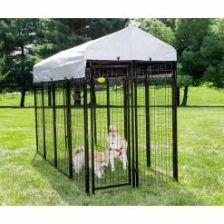 4 ft. x 8 ft. x 6 ft. Welded Wire Dog Fence Kennel Kit by KennelMaster -Cheap Bird & Wildlife Supplies Store kennelmaster dog kennels dk648wc 1f 1000