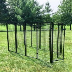 4 ft. x 8 ft. x 6 ft. Welded Wire Dog Fence Kennel Kit by KennelMaster -Cheap Bird & Wildlife Supplies Store kennelmaster dog kennels dk648wc 44 1000