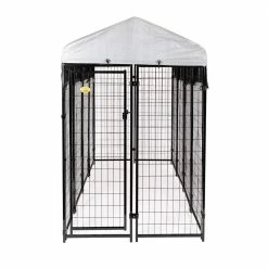 4 ft. x 8 ft. x 6 ft. Welded Wire Dog Fence Kennel Kit by KennelMaster -Cheap Bird & Wildlife Supplies Store kennelmaster dog kennels dk648wc c3 1000