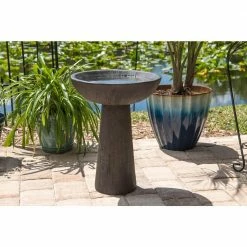 Woodland Wood Grain Outdoor Bird Bath by KENROY HOME -Cheap Bird & Wildlife Supplies Store kenroy home bird bath fountains 51018wdg 31 1000