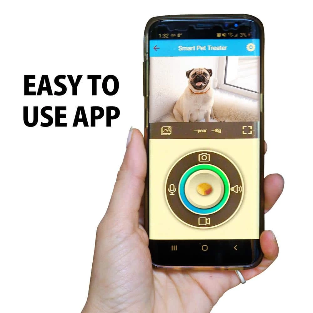 Connected Pet Treat Dispenser: 165° HD Night Vision Camera (Wi-Fi Enabled, Alexa Compatible) by Lentek 2 Connected Pet Treat Dispenser: 165° HD Night Vision Camera (Wi-Fi Enabled, Alexa Compatible) by Lentek - Image 2