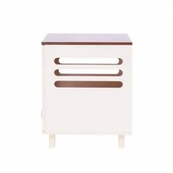 Elyse Elevated Vented Wooden Cat Litter Box Enclosure Side Table, Mocha by TEAMSON PETS -Cheap Bird & Wildlife Supplies Store litter boxes houses st m10002m fa 1000