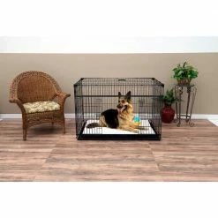 48 in. Sliding Double Door Dog Crate with Patented Corner Stabilizers, Removable Tray, Rubber Feet and Carrying Handle by Lucky Dog 15 48 in. Sliding Double Door Dog Crate with Patented Corner Stabilizers, Removable Tray, Rubber Feet and Carrying Handle by Lucky Dog -Cheap Bird & Wildlife Supplies Store lucky dog dog crates crate pads zw 51548 31 1000