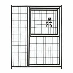 6 ft. H x 5 ft. W Black Welded Wire Modular Gate in Gate by Lucky Dog