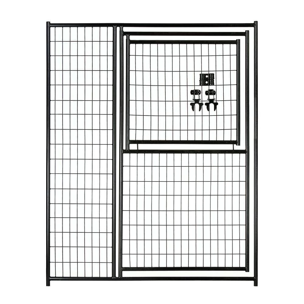 6 ft. H x 5 ft. W Black Welded Wire Modular Gate in Gate by Lucky Dog 1 6 ft. H x 5 ft. W Black Welded Wire Modular Gate in Gate by Lucky Dog
