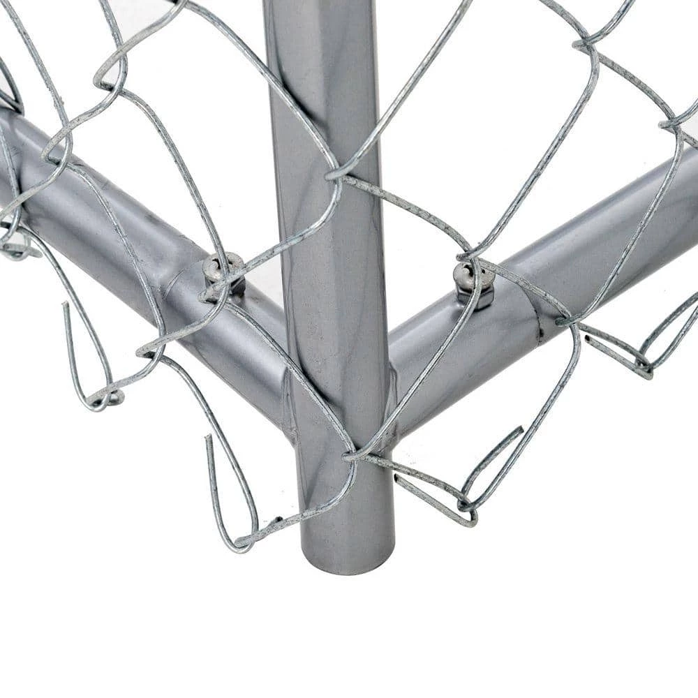 4 ft. H x 5 ft. W x 5 ft. L Galvanized Chain Link with PC Frame Kit in a Box by Lucky Dog 4 4 ft. H x 5 ft. W x 5 ft. L Galvanized Chain Link with PC Frame Kit in a Box by Lucky Dog - Image 4