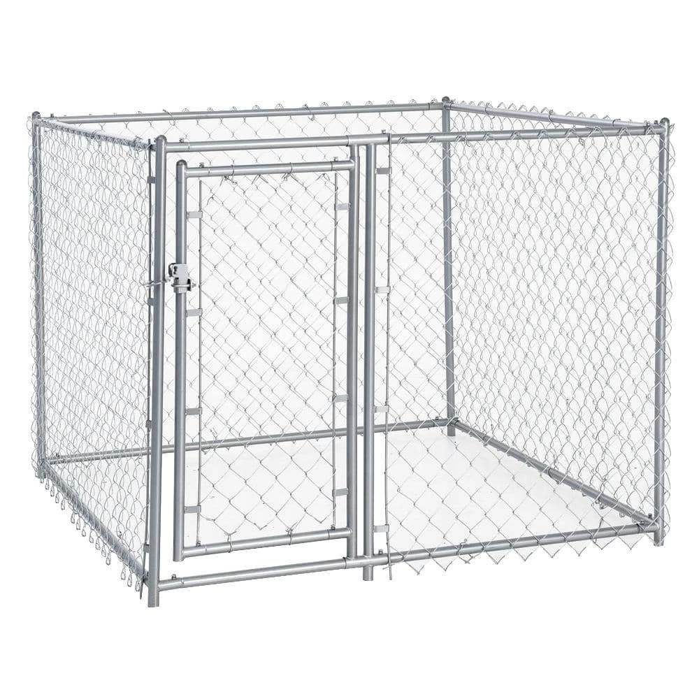 4 ft. H x 5 ft. W x 5 ft. L Galvanized Chain Link with PC Frame Kit in a Box by Lucky Dog 1 4 ft. H x 5 ft. W x 5 ft. L Galvanized Chain Link with PC Frame Kit in a Box by Lucky Dog