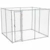 6 ft. H x 5 ft. W x 10 or 6 ft. H x 8 ft. W x 6.5 ft. L - 2-in-1 Galvanized Chain Link with PC Frame Box Kit by Lucky Dog