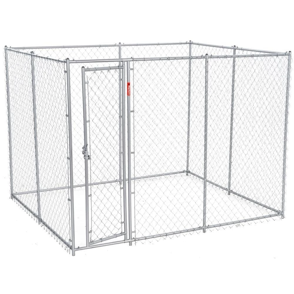 6 ft. H x 5 ft. W x 10 or 6 ft. H x 8 ft. W x 6.5 ft. L - 2-in-1 Galvanized Chain Link with PC Frame Box Kit by Lucky Dog 1 6 ft. H x 5 ft. W x 10 or 6 ft. H x 8 ft. W x 6.5 ft. L - 2-in-1 Galvanized Chain Link with PC Frame Box Kit by Lucky Dog