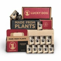 Ultimate Poop Bags, ASTM D6400 Compliant (150 Bags / 10 Rolls) by Lucky Dog -Cheap Bird & Wildlife Supplies Store lucky dog waste bags pb2010 ze008100 4f 1000