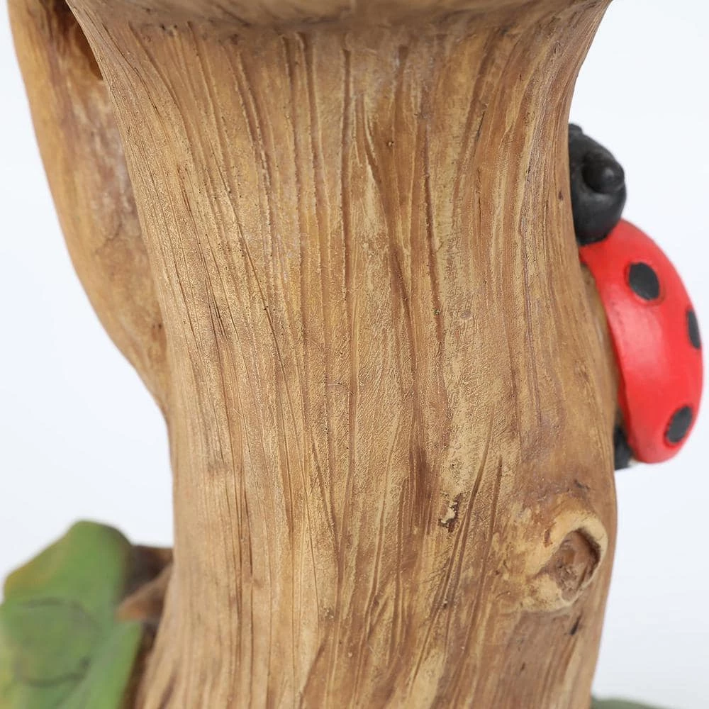 Polyresin Sunflower Bird Bath by Luxen Home 9 Polyresin Sunflower Bird Bath by Luxen Home - Image 9