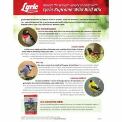 40 lb. Supreme Wild Bird Mix by Lyric 15 40 lb. Supreme Wild Bird Mix by Lyric -Cheap Bird & Wildlife Supplies Store lyric bird seed food 2647333 31 1000