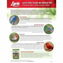 15 lbs. Fine Tunes No Waste Bird Seed Mix by Lyric -Cheap Bird & Wildlife Supplies Store lyric bird seed food 2647412 31 1000