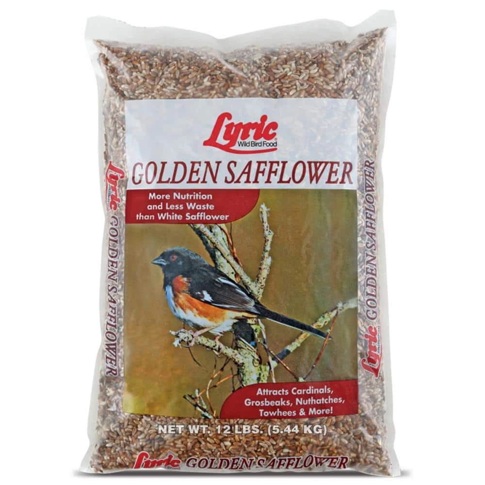 12 lbs. Golden Safflower Wild Bird Seed by Lyric 1 12 lbs. Golden Safflower Wild Bird Seed by Lyric
