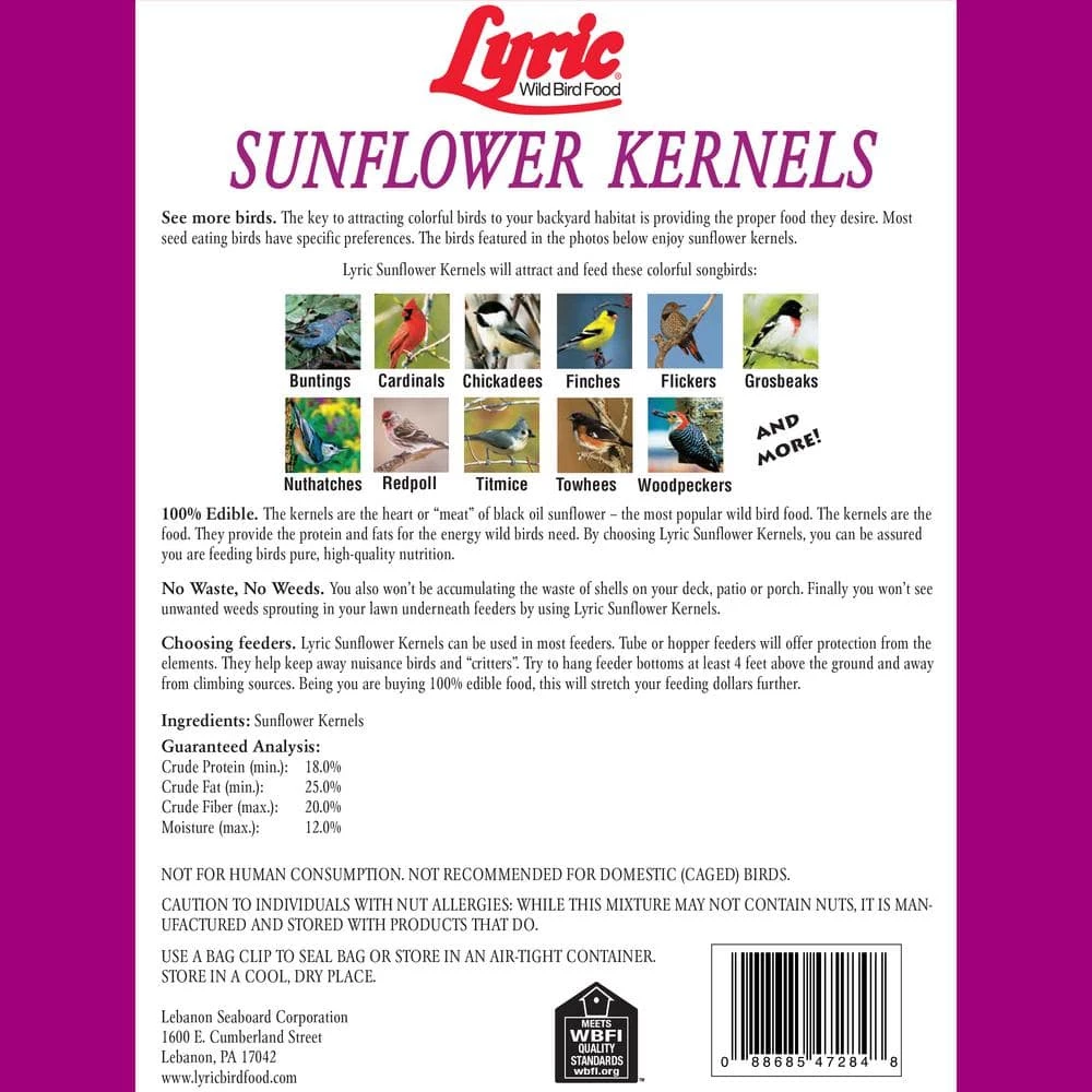 25 lb. Sunflower Kernels by Lyric 2 25 lb. Sunflower Kernels by Lyric - Image 2