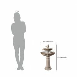 Vienna Ceramic Tiered Fountain Birdbath by Manor Brook -Cheap Bird & Wildlife Supplies Store manor brook accessories mb100148 76 1000