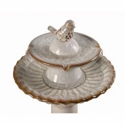 Vienna Ceramic Tiered Fountain Birdbath by Manor Brook -Cheap Bird & Wildlife Supplies Store manor brook accessories mb100148 c3 1000