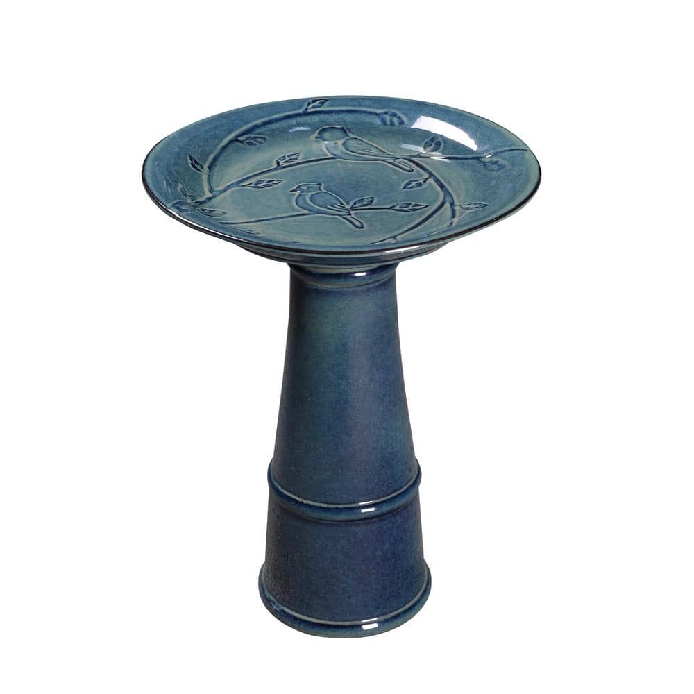 Odani Ceramic Round Birdbath by Manor Brook 1 Odani Ceramic Round Birdbath by Manor Brook