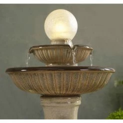Kingley Ceramic Tiered Birdbath by Manor Brook 8 Kingley Ceramic Tiered Birdbath by Manor Brook -Cheap Bird & Wildlife Supplies Store manor brook bird bath fountains mb100483 1f 1000