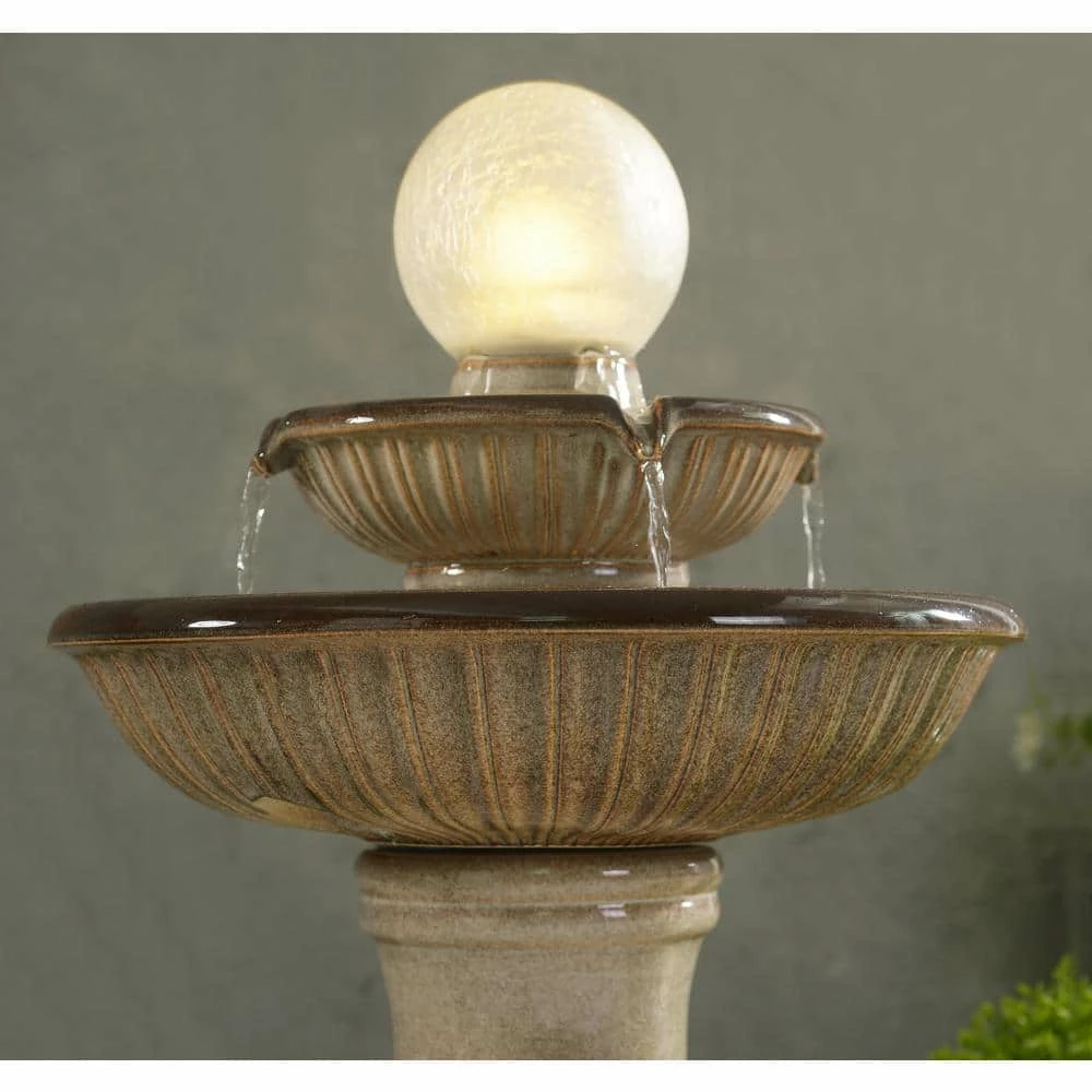 Kingley Ceramic Tiered Birdbath by Manor Brook 4 Kingley Ceramic Tiered Birdbath by Manor Brook - Image 4