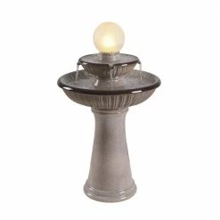 Kingley Ceramic Tiered Birdbath by Manor Brook