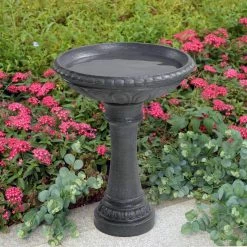 Turner Zinc Resin Birdbath by Manor Brook -Cheap Bird & Wildlife Supplies Store manor brook bird bath fountains mb100616 44 1000