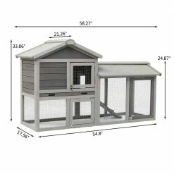 2-Tiers Wooden Small Animals House Pet Rabbit Hutch Chicken Coop with Run Play Area by maocao hoom 7 2-Tiers Wooden Small Animals House Pet Rabbit Hutch Chicken Coop with Run Play Area by maocao hoom -Cheap Bird & Wildlife Supplies Store maocao hoom beds cages dj c w34628640 44 1000