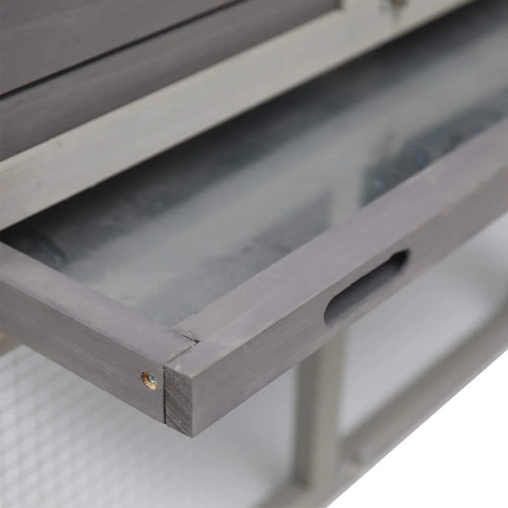 2-Tiers Wooden Small Animals House Pet Rabbit Hutch Chicken Coop with Run Play Area by maocao hoom 2 2-Tiers Wooden Small Animals House Pet Rabbit Hutch Chicken Coop with Run Play Area by maocao hoom - Image 2