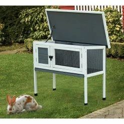 36 in. L x 18 in. H White Wooden Rabbit Cage with Easy Clear Tray by maocao hoom 13 36 in. L x 18 in. H White Wooden Rabbit Cage with Easy Clear Tray by maocao hoom -Cheap Bird & Wildlife Supplies Store maocao hoom beds cages dj c w97636042 76 1000