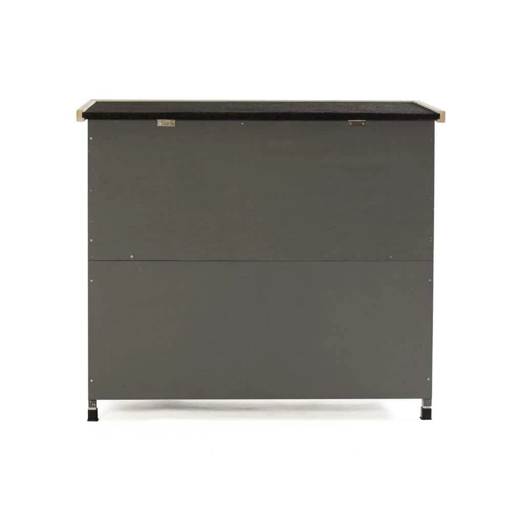 36 in. L x 18 in. H White 2-Layer Wooden Rabbit Cage by maocao hoom 4 36 in. L x 18 in. H White 2-Layer Wooden Rabbit Cage by maocao hoom - Image 4