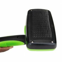 Pet Grooming Brush in Green by Mind Reader 10 Pet Grooming Brush in Green by Mind Reader -Cheap Bird & Wildlife Supplies Store mind reader brushes combs secleanb grn 1f 1000