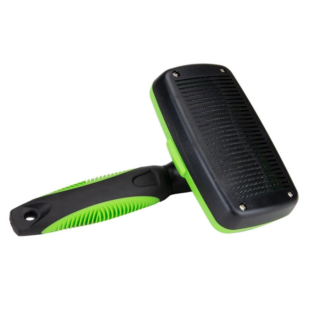 Pet Grooming Brush in Green by Mind Reader 2 Pet Grooming Brush in Green by Mind Reader - Image 2