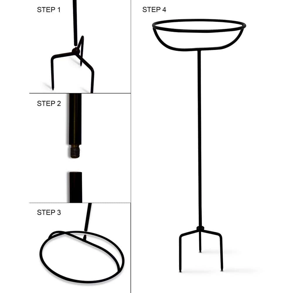 Monarch Pure Copper Hand Hammered Standing Bird Bath by Monarch Abode 5 Monarch Pure Copper Hand Hammered Standing Bird Bath by Monarch Abode - Image 5