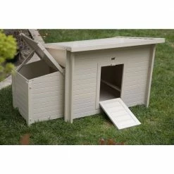 ECOFLEX Fontana Chicken Barn in Tan by New Age Pet -Cheap Bird & Wildlife Supplies Store new age pet beds cages echk103 b 1f 1000
