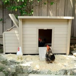 ECOFLEX Fontana Chicken Barn in Tan by New Age Pet -Cheap Bird & Wildlife Supplies Store new age pet beds cages echk103 b 31 1000