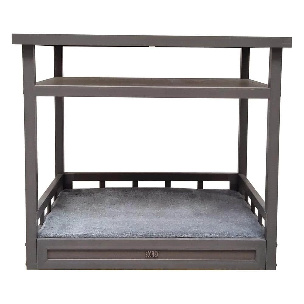 EcoFlex Medium Grey Dog Bed Nightstand by New Age Pet 1 EcoFlex Medium Grey Dog Bed Nightstand by New Age Pet