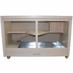 ECOFLEX Park Avenue Indoor Rabbit Hutch-Maple by New Age Pet -Cheap Bird & Wildlife Supplies Store new age pet beds cages ehrh002 00 4f 1000