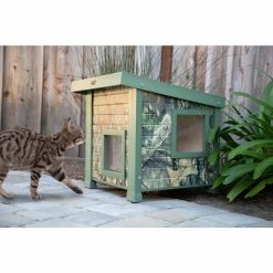 ECOFLEX Outdoor Cat House in Mossy Oak by New Age Pet -Cheap Bird & Wildlife Supplies Store new age pet cat houses ecth351 44 1000
