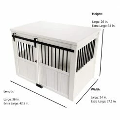Homestead ECOFLEX Antique White Sliding Barn Door Dog Crate Extra Large by New Age Pet 9 Homestead ECOFLEX Antique White Sliding Barn Door Dog Crate Extra Large by New Age Pet -Cheap Bird & Wildlife Supplies Store new age pet dog crates crate pads ehdbc15 04xl 4f 1000