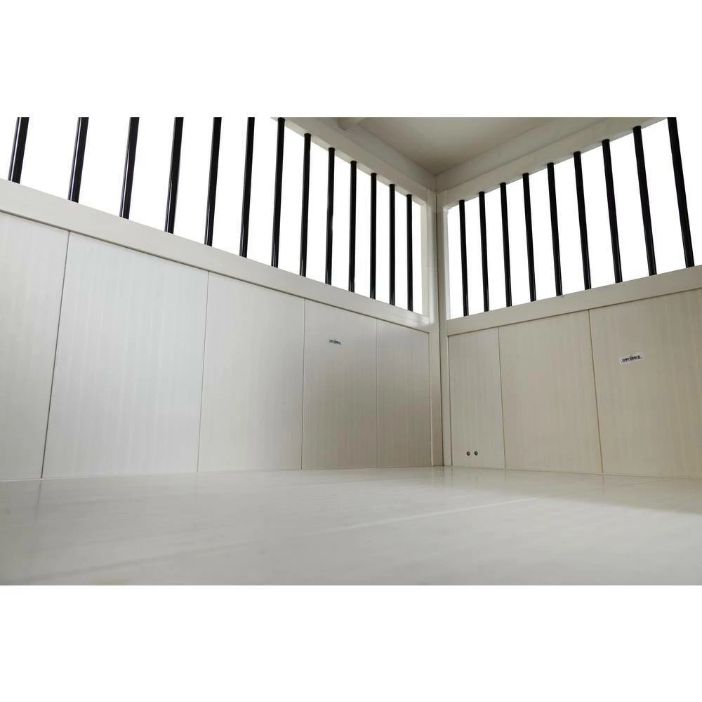 Homestead ECOFLEX Antique White Sliding Barn Door Dog Crate Extra Large by New Age Pet 7 Homestead ECOFLEX Antique White Sliding Barn Door Dog Crate Extra Large by New Age Pet - Image 7