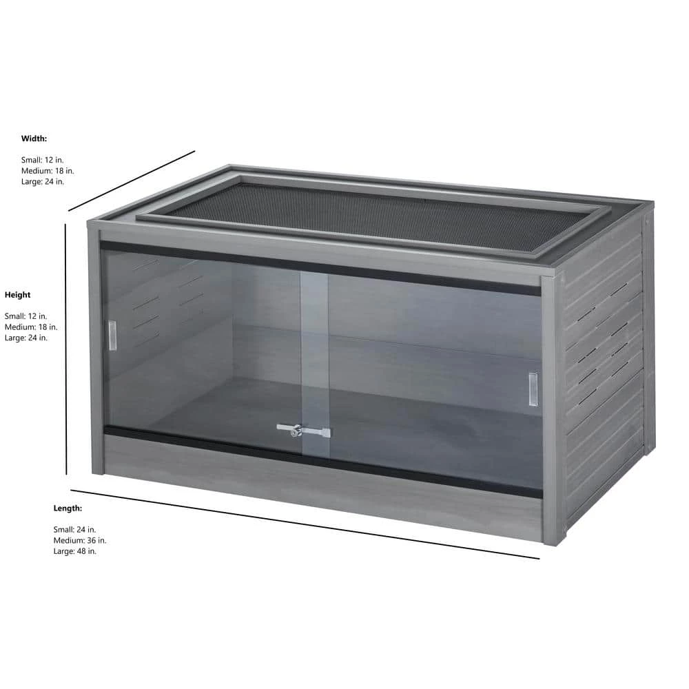 Mojave 24 in. ECOFLEX Reptile Lounge in Grey by New Age Pet 5 Mojave 24 in. ECOFLEX Reptile Lounge in Grey by New Age Pet - Image 5