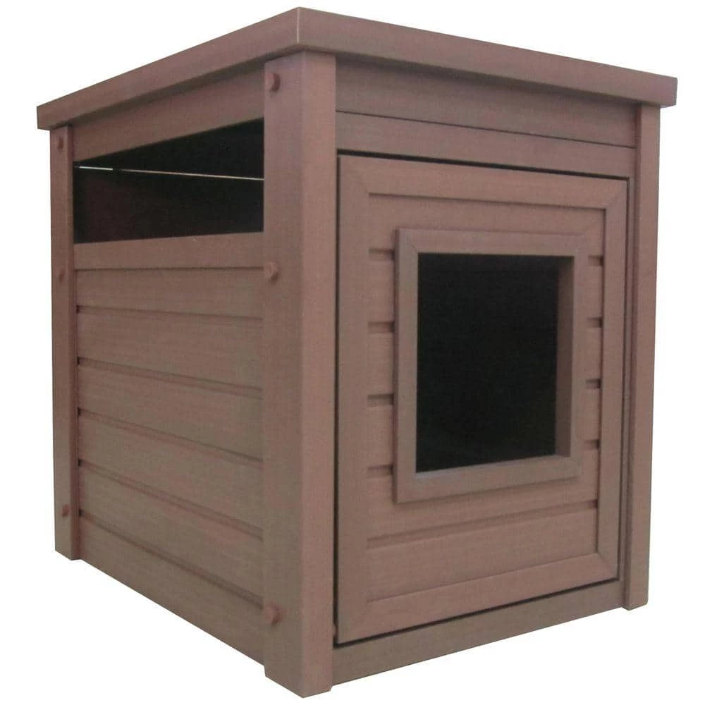 ECOFLEX Litter Box Cover End Table - Russet by New Age Pet 1 ECOFLEX Litter Box Cover End Table - Russet by New Age Pet